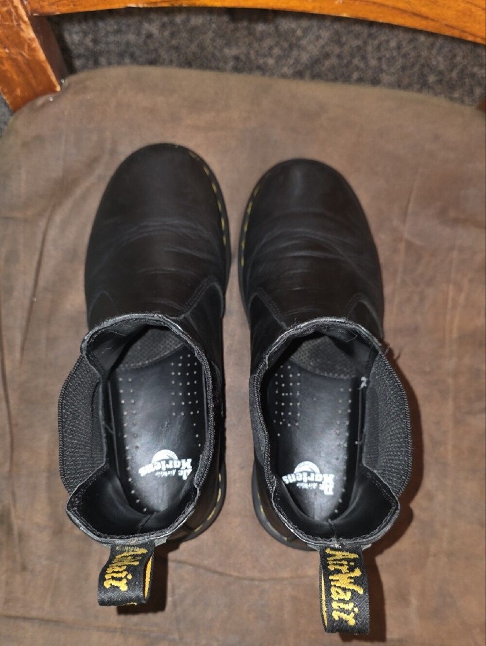 Dr. Martens 2976 Women's 8 Smooth Leather Chelsea Black Boots Docs Doc Marten - Picture 8 of 16